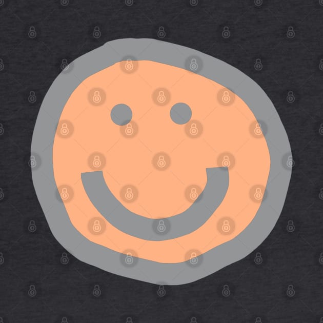 Smiley Face Peach Fuzz Pantone Color of the Year 2024 by ellenhenryart